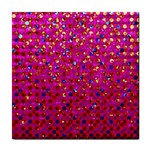 Polka Dot Sparkley Jewels 1 Tile Coasters