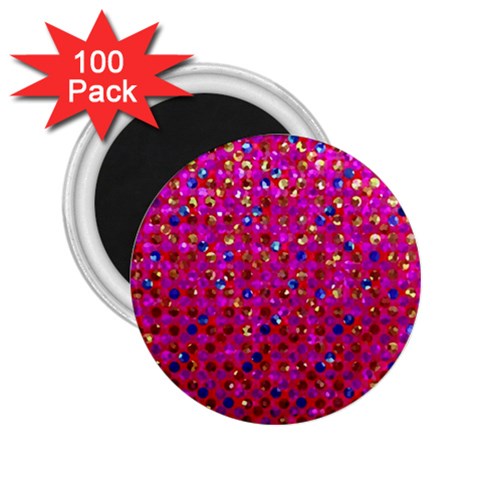 Polka Dot Sparkley Jewels 1 2.25  Magnets (100 pack)  from ArtsNow.com Front