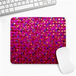 Polka Dot Sparkley Jewels 1 Large Mousepads