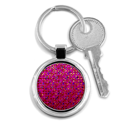 Polka Dot Sparkley Jewels 1 Key Chains (Round)  from ArtsNow.com Front