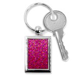 Polka Dot Sparkley Jewels 1 Key Chains (Rectangle) 