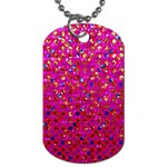 Polka Dot Sparkley Jewels 1 Dog Tag (One Side)