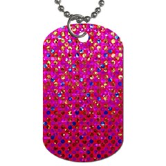 Polka Dot Sparkley Jewels 1 Dog Tag (Two Sides) from ArtsNow.com Front