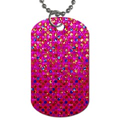 Polka Dot Sparkley Jewels 1 Dog Tag (Two Sides) from ArtsNow.com Back