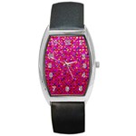 Polka Dot Sparkley Jewels 1 Barrel Metal Watches