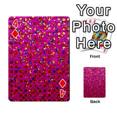 Polka Dot Sparkley Jewels 1 Playing Cards 54 Designs  from ArtsNow.com Front - Diamond4