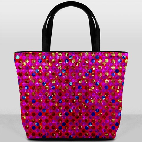 Polka Dot Sparkley Jewels 1 Bucket Bags from ArtsNow.com Front