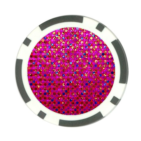 Polka Dot Sparkley Jewels 1 Poker Chip Card Guards (10 pack)  from ArtsNow.com Front