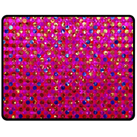 Polka Dot Sparkley Jewels 1 Fleece Blanket (Medium)  from ArtsNow.com 60 x50  Blanket Front