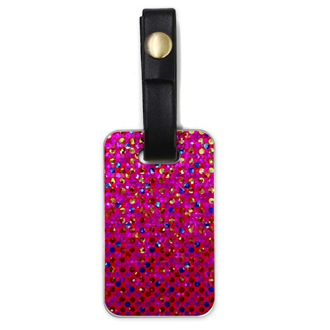 Polka Dot Sparkley Jewels 1 Luggage Tags (One Side)  from ArtsNow.com Front