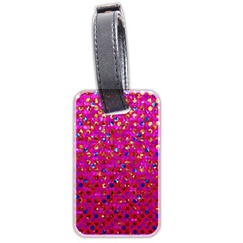 Polka Dot Sparkley Jewels 1 Luggage Tags (Two Sides) from ArtsNow.com Front