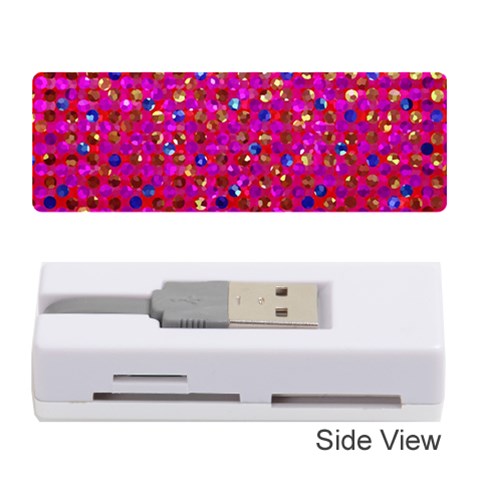 Polka Dot Sparkley Jewels 1 Memory Card Reader (Stick)  from ArtsNow.com Front