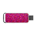 Polka Dot Sparkley Jewels 1 Portable USB Flash (One Side)