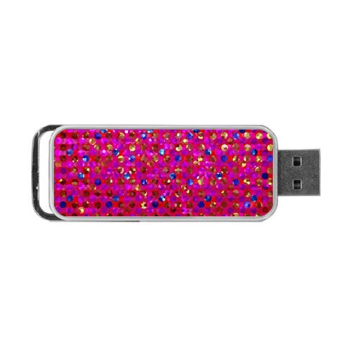 Polka Dot Sparkley Jewels 1 Portable USB Flash (Two Sides) from ArtsNow.com Front