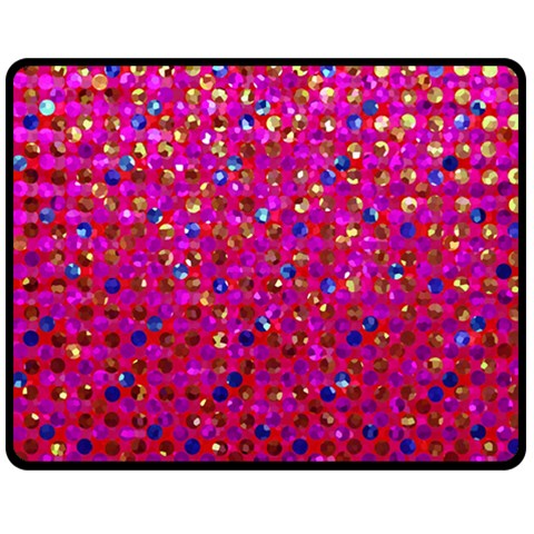 Polka Dot Sparkley Jewels 1 Double Sided Fleece Blanket (Medium)  from ArtsNow.com 58.8 x47.4  Blanket Front