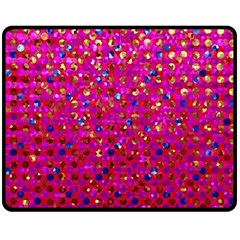 Polka Dot Sparkley Jewels 1 Double Sided Fleece Blanket (Medium)  from ArtsNow.com 58.8 x47.4  Blanket Front