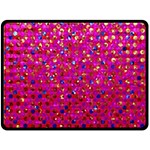 Polka Dot Sparkley Jewels 1 Double Sided Fleece Blanket (Large) 