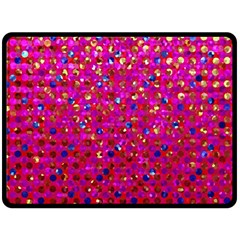 Polka Dot Sparkley Jewels 1 Double Sided Fleece Blanket (Large)  from ArtsNow.com 80 x60  Blanket Back