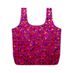Polka Dot Sparkley Jewels 1 Full Print Recycle Bags (M) 