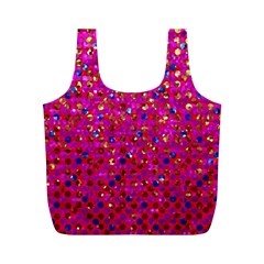 Polka Dot Sparkley Jewels 1 Full Print Recycle Bags (M)  from ArtsNow.com Back