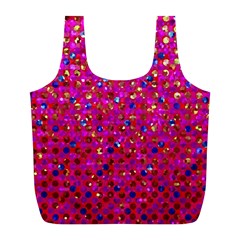 Polka Dot Sparkley Jewels 1 Full Print Recycle Bags (L)  from ArtsNow.com Front