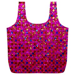 Polka Dot Sparkley Jewels 1 Full Print Recycle Bags (L)  from ArtsNow.com Front