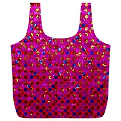 Polka Dot Sparkley Jewels 1 Full Print Recycle Bags (L)  from ArtsNow.com Front