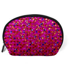 Polka Dot Sparkley Jewels 1 Accessory Pouches (Large)  from ArtsNow.com Back