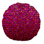 Polka Dot Sparkley Jewels 1 Large 18  Premium Flano Round Cushions