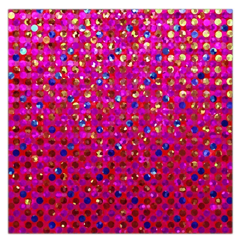 Polka Dot Sparkley Jewels 1 Large Satin Scarf (Square) from ArtsNow.com Front