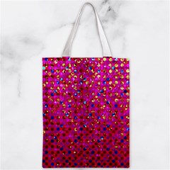 Polka Dot Sparkley Jewels 1 Zipper Classic Tote Bags from ArtsNow.com Front