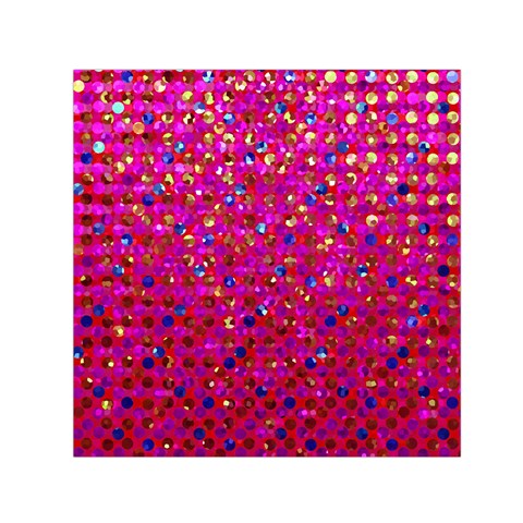 Polka Dot Sparkley Jewels 1 Small Satin Scarf (Square)  from ArtsNow.com Front