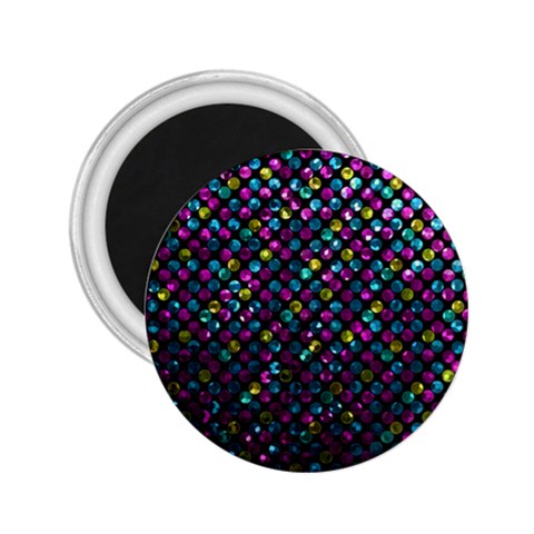 Polka Dot Sparkley Jewels 2 2.25  Magnets from ArtsNow.com Front