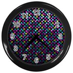 Polka Dot Sparkley Jewels 2 Wall Clocks (Black)