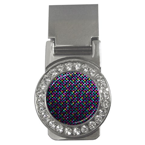 Polka Dot Sparkley Jewels 2 Money Clips (CZ)  from ArtsNow.com Front