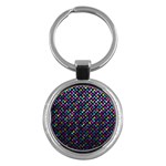 Polka Dot Sparkley Jewels 2 Key Chains (Round) 