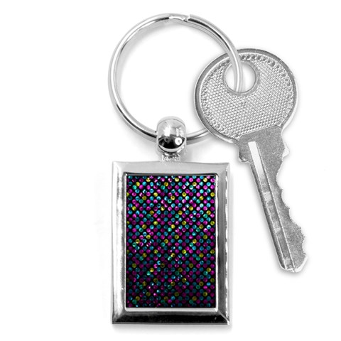 Polka Dot Sparkley Jewels 2 Key Chains (Rectangle)  from ArtsNow.com Front