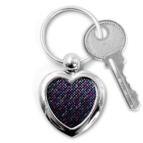 Polka Dot Sparkley Jewels 2 Key Chains (Heart)  from ArtsNow.com Front