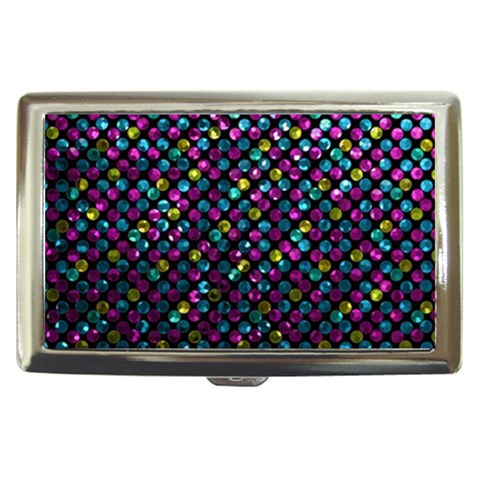Polka Dot Sparkley Jewels 2 Cigarette Money Cases from ArtsNow.com Front