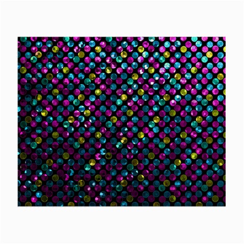 Polka Dot Sparkley Jewels 2 Small Glasses Cloth from ArtsNow.com Front