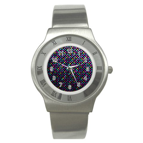 Polka Dot Sparkley Jewels 2 Stainless Steel Watches from ArtsNow.com Front
