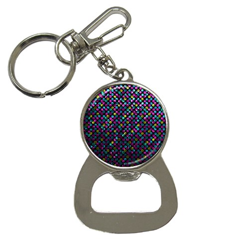 Polka Dot Sparkley Jewels 2 Bottle Opener Key Chains from ArtsNow.com Front