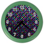 Polka Dot Sparkley Jewels 2 Color Wall Clocks