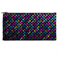 Polka Dot Sparkley Jewels 2 Pencil Cases from ArtsNow.com Front