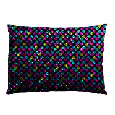Polka Dot Sparkley Jewels 2 Pillow Cases (Two Sides) from ArtsNow.com Front