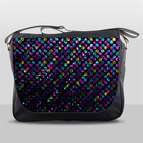 Polka Dot Sparkley Jewels 2 Messenger Bags from ArtsNow.com Front
