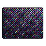 Polka Dot Sparkley Jewels 2 Double Sided Fleece Blanket (Small) 