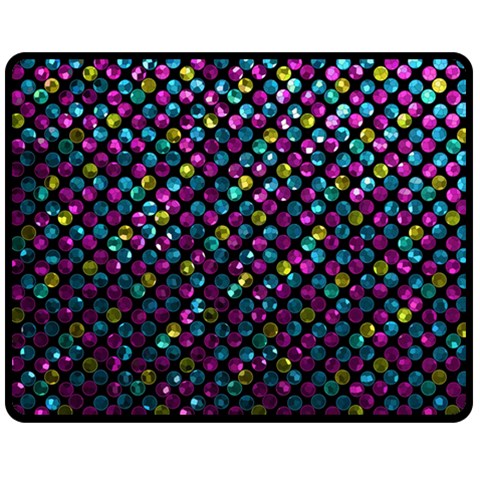 Polka Dot Sparkley Jewels 2 Double Sided Fleece Blanket (Medium)  from ArtsNow.com 58.8 x47.4  Blanket Front