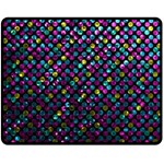 Polka Dot Sparkley Jewels 2 Double Sided Fleece Blanket (Medium) 