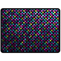 Polka Dot Sparkley Jewels 2 Double Sided Fleece Blanket (Large)  from ArtsNow.com 80 x60  Blanket Front